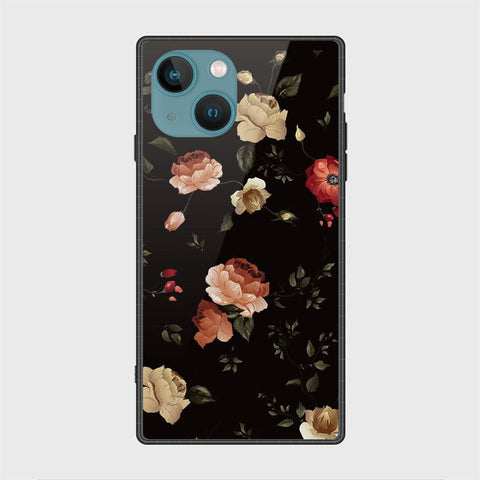 iPhone 14 Cover- Floral Series 2 - HQ Ultra Shine Premium Infinity Glass Soft Silicon Borders Case