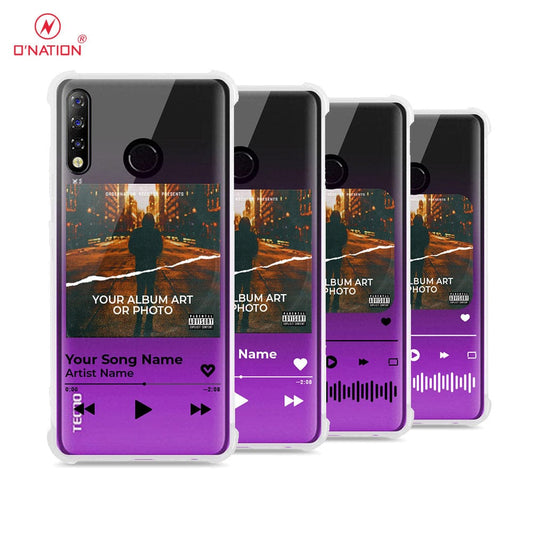 Tecno Spark 4 Cover - Personalised Album Art Series - 4 Designs - Clear Phone Case - Soft Silicon Borders