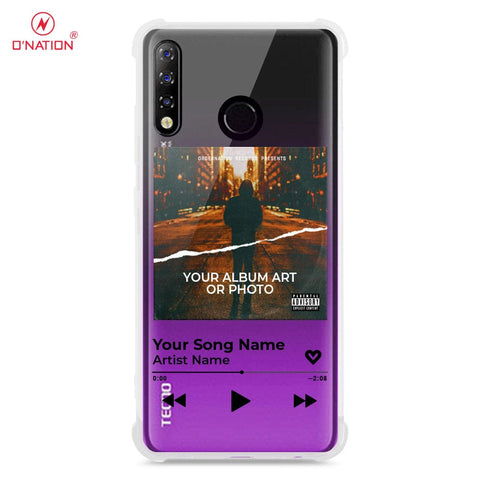 Tecno Spark 4 Cover - Personalised Album Art Series - 4 Designs - Clear Phone Case - Soft Silicon Borders