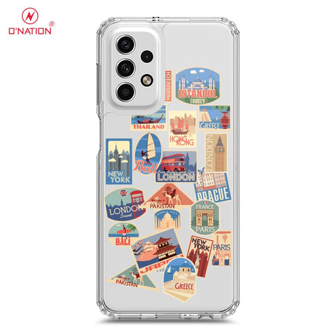 Samsung Galaxy A23 5G Cover - Personalised Boarding Pass Ticket Series - 5 Designs - Clear Phone Case - Soft Silicon Borders