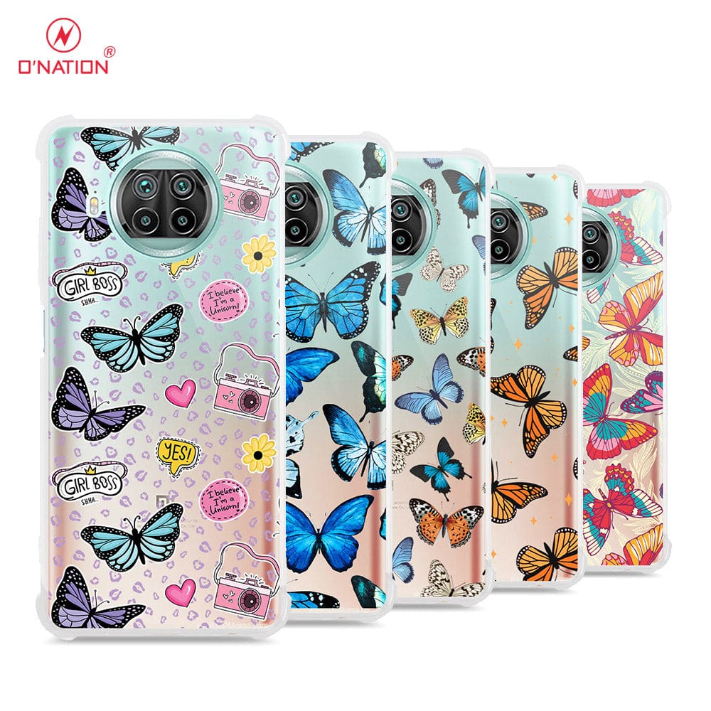 Xiaomi Mi 10T Lite Cover - O'Nation Butterfly Dreams Series - 9 Designs - Clear Phone Case - Soft Silicon Borders