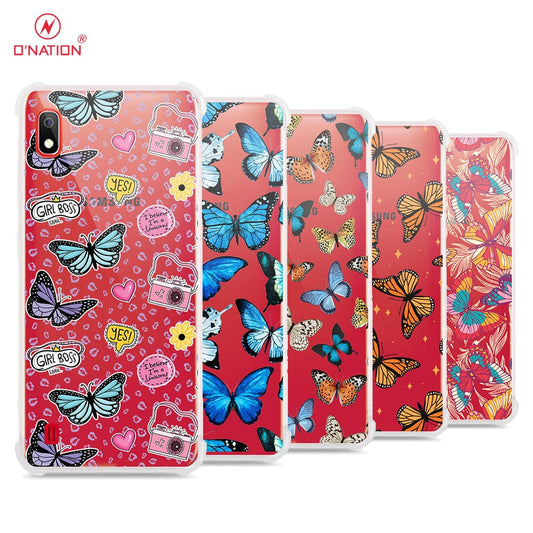 Samsung Galaxy A10 Cover - O'Nation Butterfly Dreams Series - 9 Designs - Clear Phone Case - Soft Silicon Borders