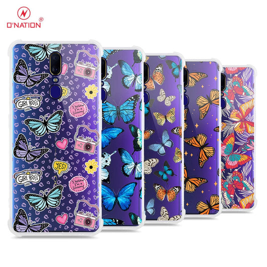 Oppo F11 Cover - O'Nation Butterfly Dreams Series - 9 Designs - Clear Phone Case - Soft Silicon Borders