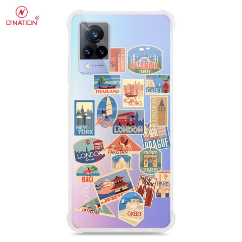 Vivo V21 Cover - Personalised Boarding Pass Ticket Series - 5 Designs - Clear Phone Case - Soft Silicon Borders