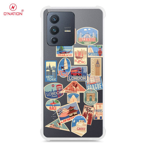 Vivo S12 Cover - Personalised Boarding Pass Ticket Series - 5 Designs - Clear Phone Case - Soft Silicon Borders