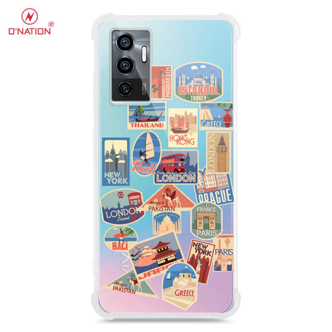 Vivo S10e Cover - Personalised Boarding Pass Ticket Series - 5 Designs - Clear Phone Case - Soft Silicon Borders