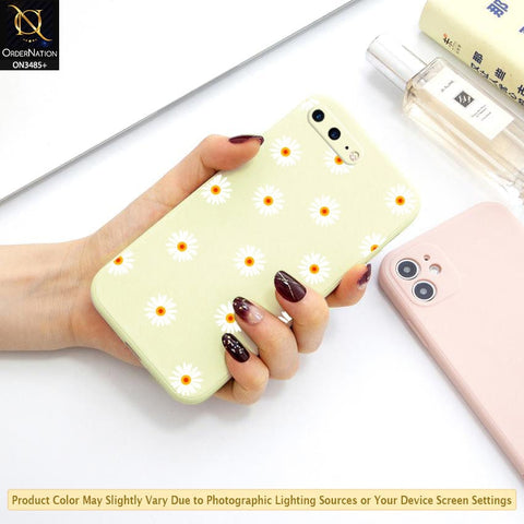 iPhone 8 Plus / 7 Plus Cover - ONation Daisy Series - HQ Liquid Silicone Elegant Colors Camera Protection Soft Case