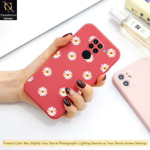 Xiaomi Redmi 10X 4G Cover - ONation Daisy Series - HQ Liquid Silicone Elegant Colors Camera Protection Soft Case