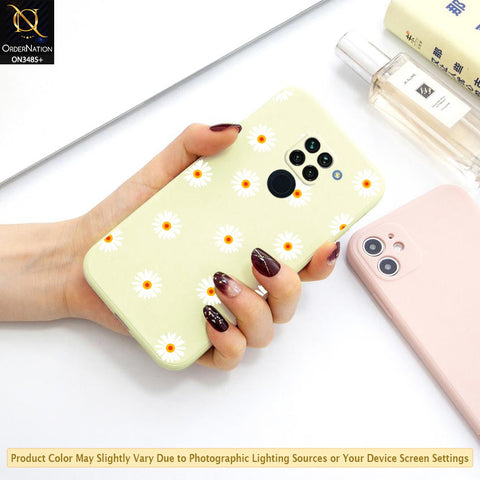 Xiaomi Redmi 10X 4G Cover - ONation Daisy Series - HQ Liquid Silicone Elegant Colors Camera Protection Soft Case