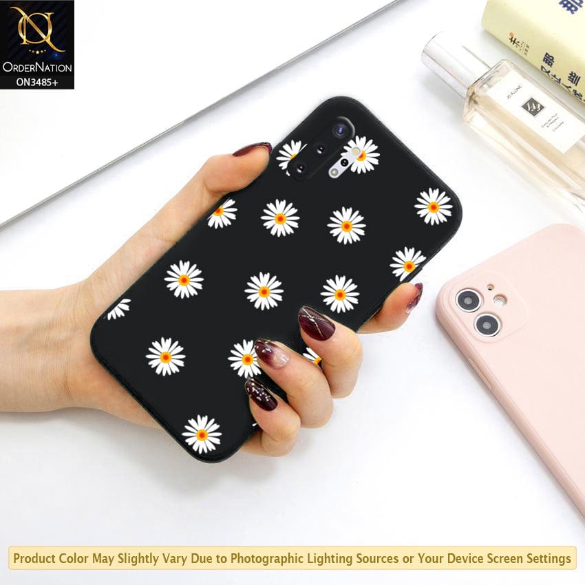 Samsung Galaxy Note 10 Plus Cover - ONation Daisy Series - HQ Liquid Silicone Elegant Colors Camera Protection Soft Case (Fast Delivery) (H)