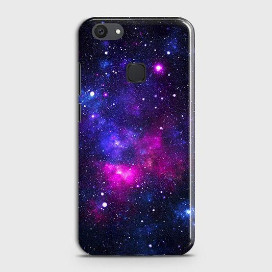 vivo V7 Plus Cover - Dark Galaxy Stars Modern Printed Hard Case with Life Time Colors Guarantee