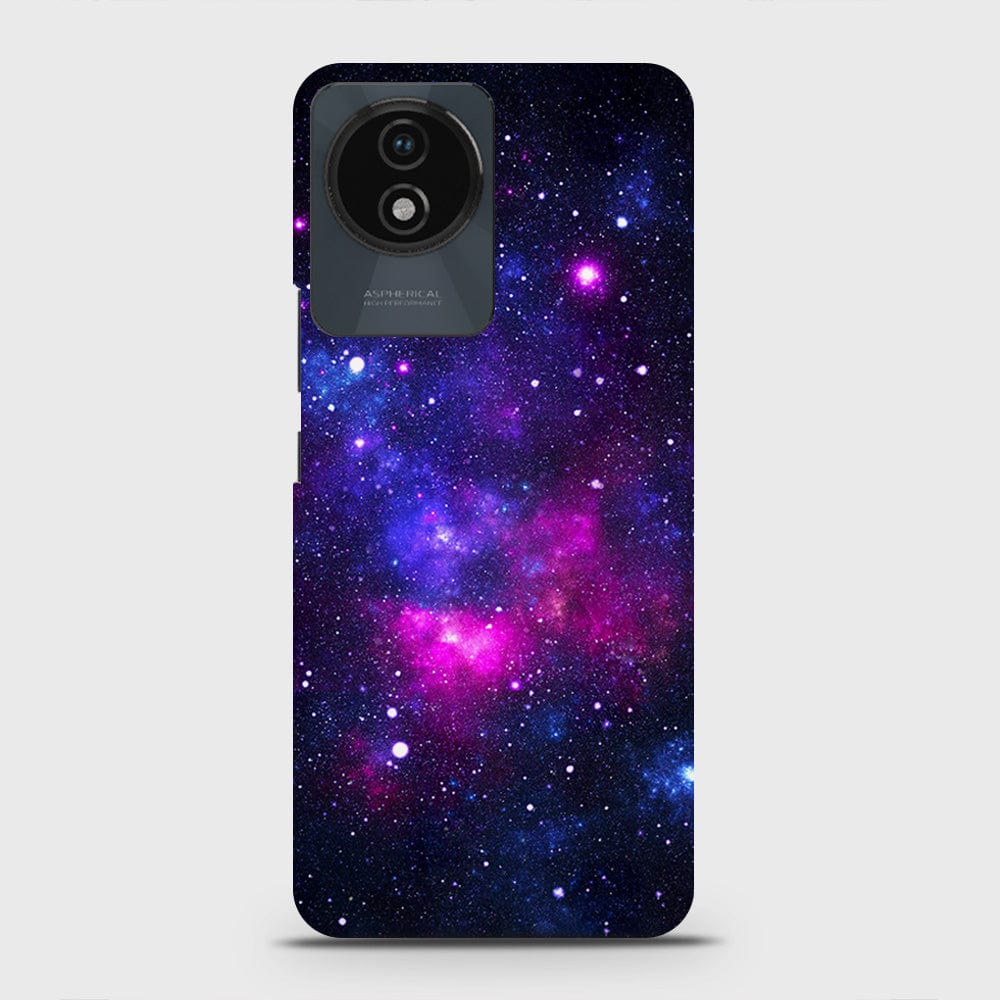 Vivo Y02 Cover - Dark Galaxy Stars Modern Printed Hard Case with Life Time Colors Guarantee