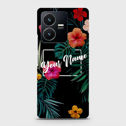 Vivo Y22  Cover - Floral Series - Matte Finish - Snap On Hard Case with LifeTime Colors Guarantee