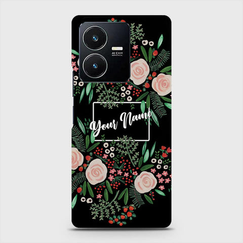 Vivo Y22  Cover - Floral Series - Matte Finish - Snap On Hard Case with LifeTime Colors Guarantee