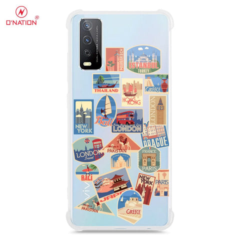 Vivo Y11s Cover - Personalised Boarding Pass Ticket Series - 5 Designs - Clear Phone Case - Soft Silicon Borders