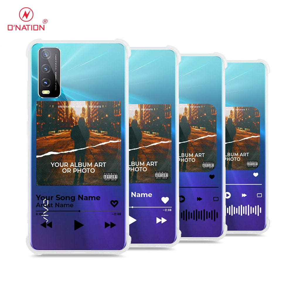 Vivo Y20A Cover - Personalised Album Art Series - 4 Designs - Clear Phone Case - Soft Silicon Borders