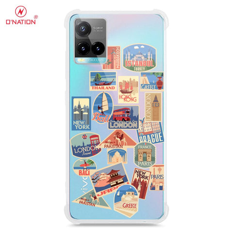 Vivo Y21s Cover - Personalised Boarding Pass Ticket Series - 5 Designs - Clear Phone Case - Soft Silicon Borders