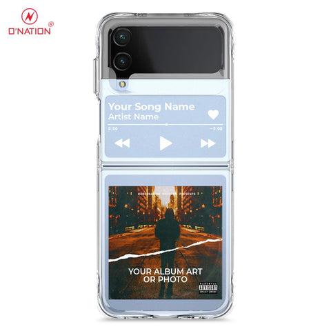 Samsung Galaxy Z Flip 3 5G Cover - Personalised Album Art Series - 4 Designs - Clear Phone Case - Soft Silicon Borders