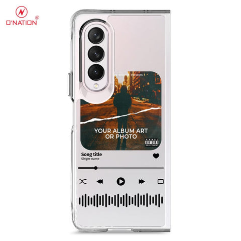 Samsung Galaxy Z Fold 4 5G Cover - Personalised Album Art Series - 4 Designs - Clear Phone Case - Soft Silicon Borders