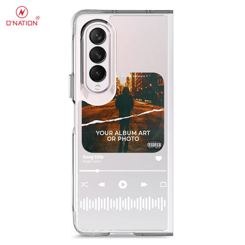 Samsung Galaxy Z Fold 4 5G Cover - Personalised Album Art Series - 4 Designs - Clear Phone Case - Soft Silicon Borders